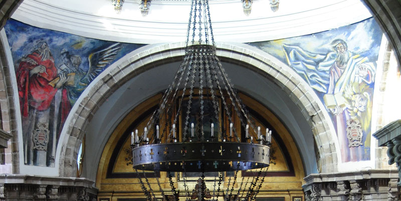 Evangelistas obra de Miguel Zapata en la Iglesia de la Merced de Huete