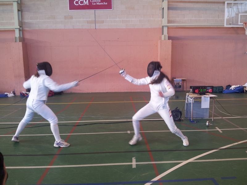 Final de la categoría femenina de espada del Torneo Regional Ciudad de Huete