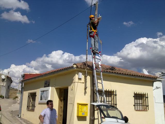 Instalación WIMAX en Verdelpino y La Langa