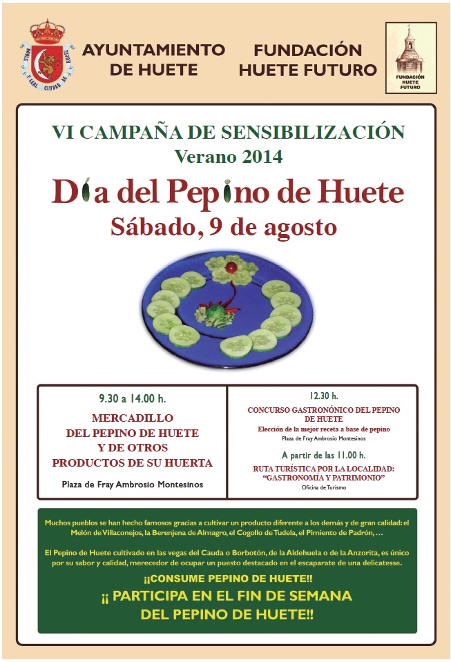 Cartel del Día del Pepino de Huete