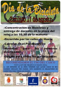 Cartel Dïa de la Bici 2014