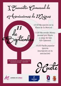 Cartel y programa del I Encuentro de Asociaciones de Mujeres