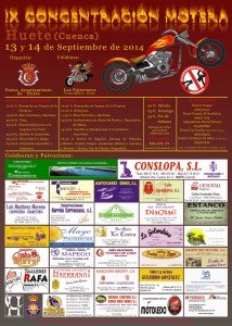 Cartel IX Concentración Motera de Huete