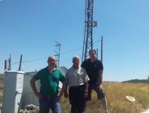 En el Centro de Telecomunicaciones de Saceda del Río