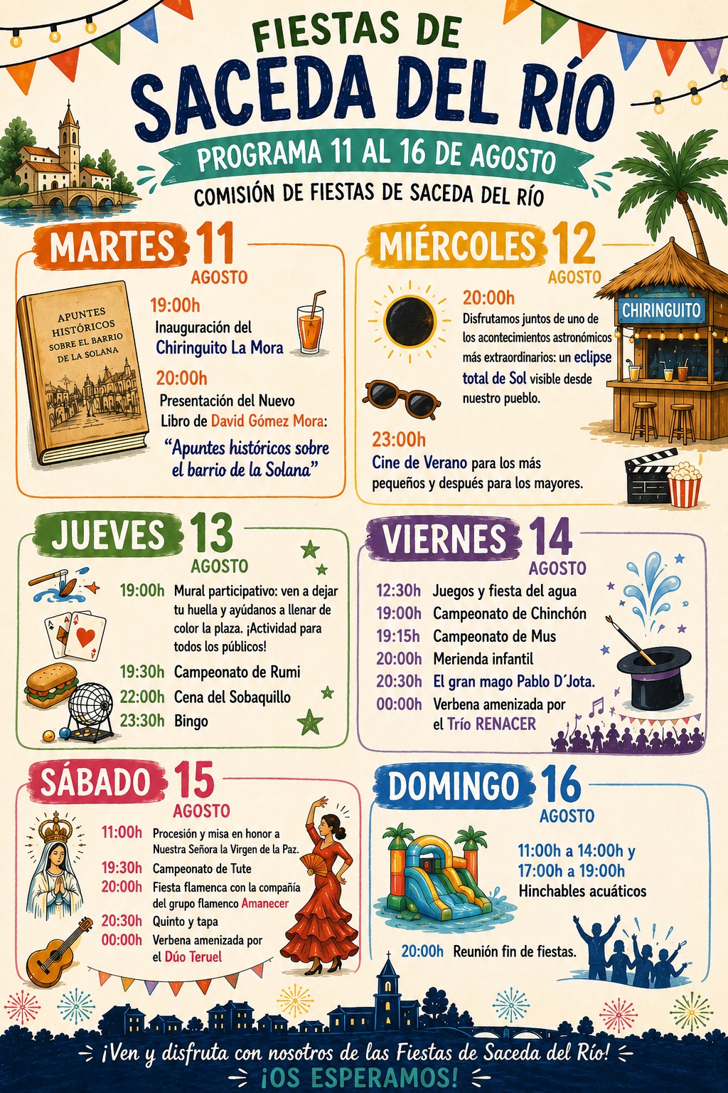 Programa de fiestas Saceda